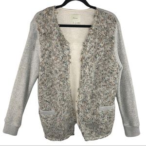 Anthropologie elevenses Dalena Wool Blend Shacket Jacket Cardigan Sweater Blazer